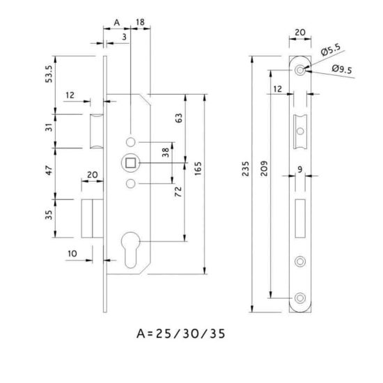 Western Architectural Hardware Architectural Ironmongery LOCK SYSTEM